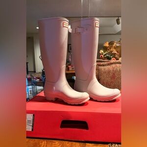 Hunter Women's Cream Winter Boots